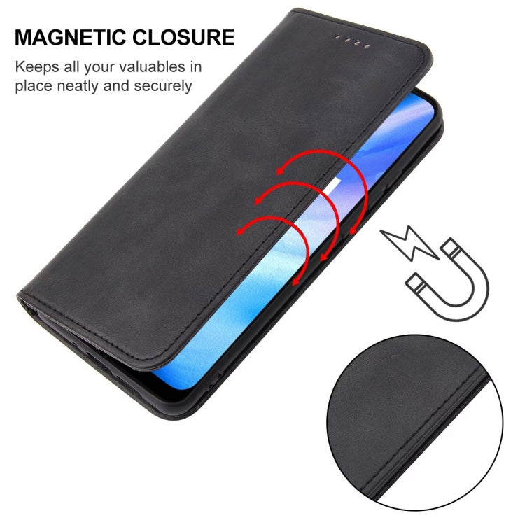 For Realme Q2i Magnetic Closure Leather Phone Case