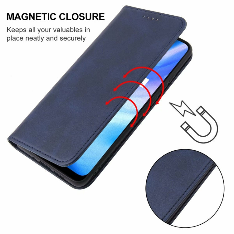 For Realme Q2i Magnetic Closure Leather Phone Case