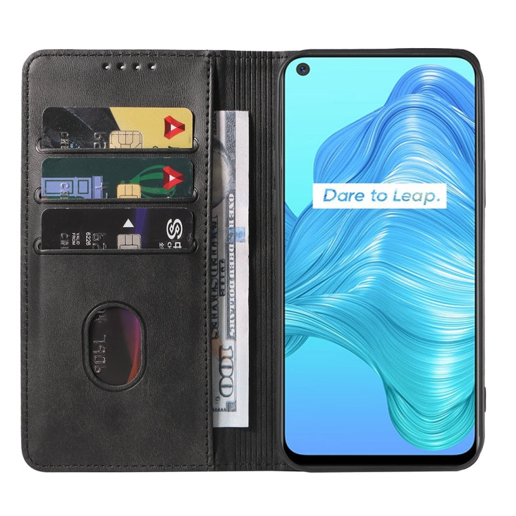 For Realme V5 5G Magnetic Closure Leather Phone Case
