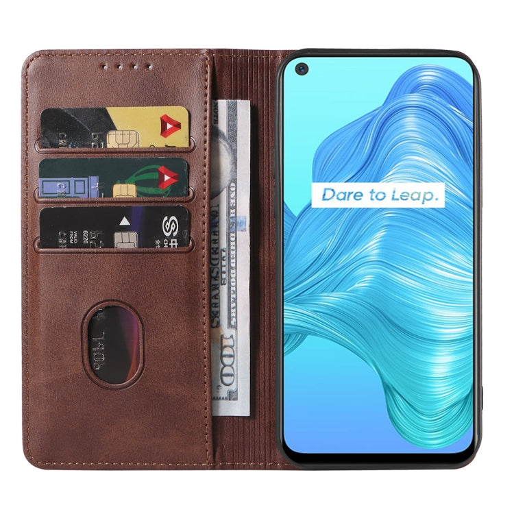 For Realme V5 5G Magnetic Closure Leather Phone Case
