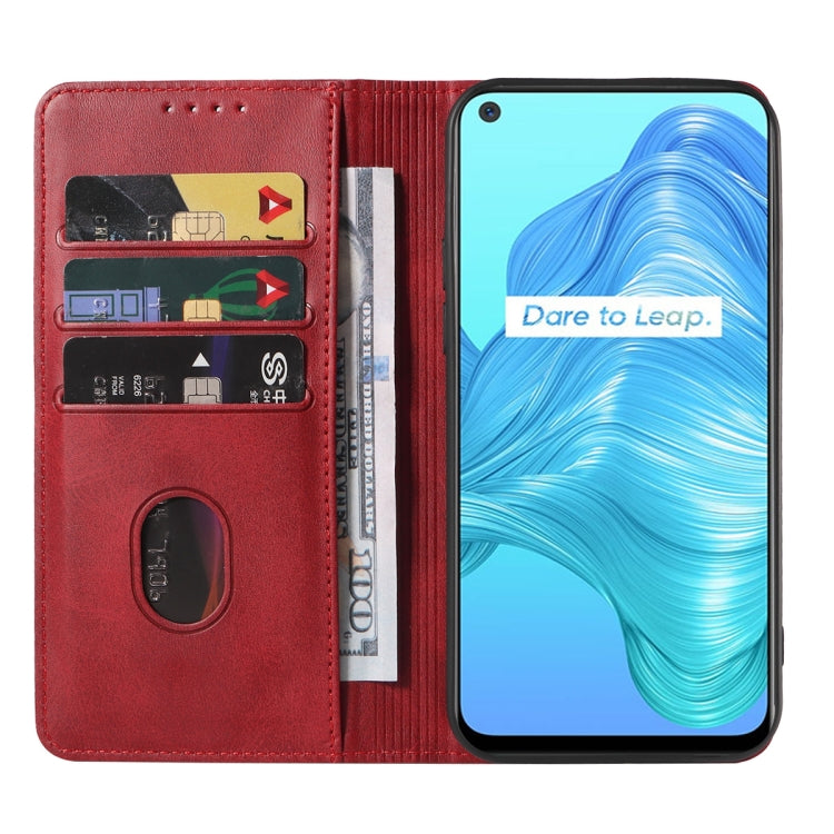 For Realme V5 5G Magnetic Closure Leather Phone Case