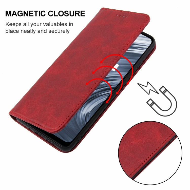 For Realme V15 Magnetic Closure Leather Phone Case