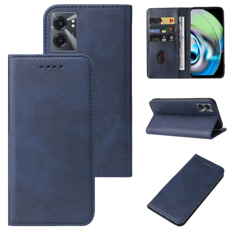For Realme V23 Magnetic Closure Leather Phone Case