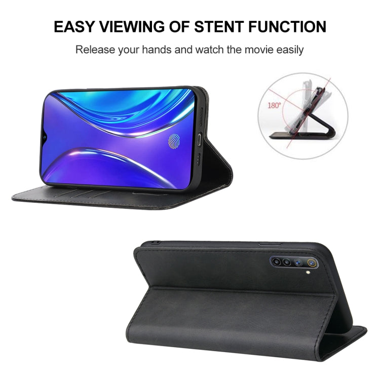 For Realme X2 Magnetic Closure Leather Phone Case