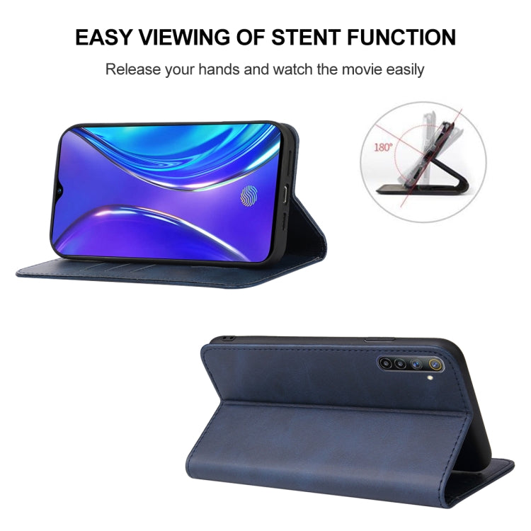 For Realme X2 Magnetic Closure Leather Phone Case