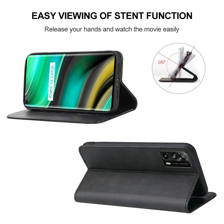 For Realme X7 Pro Ultra Magnetic Closure Leather Phone Case