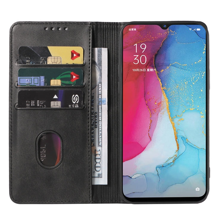 For OPPO Reno3 5G Magnetic Closure Leather Phone Case