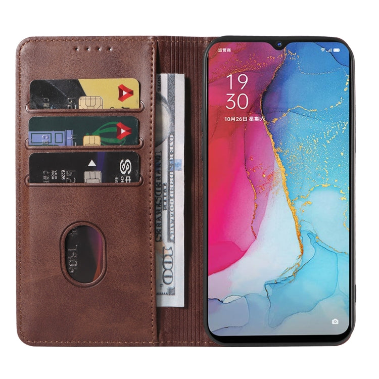 For OPPO Reno3 5G Magnetic Closure Leather Phone Case