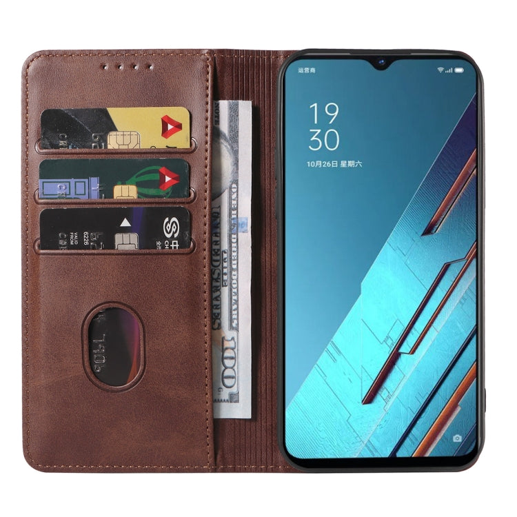 For OPPO Reno3 Youth Magnetic Closure Leather Phone Case
