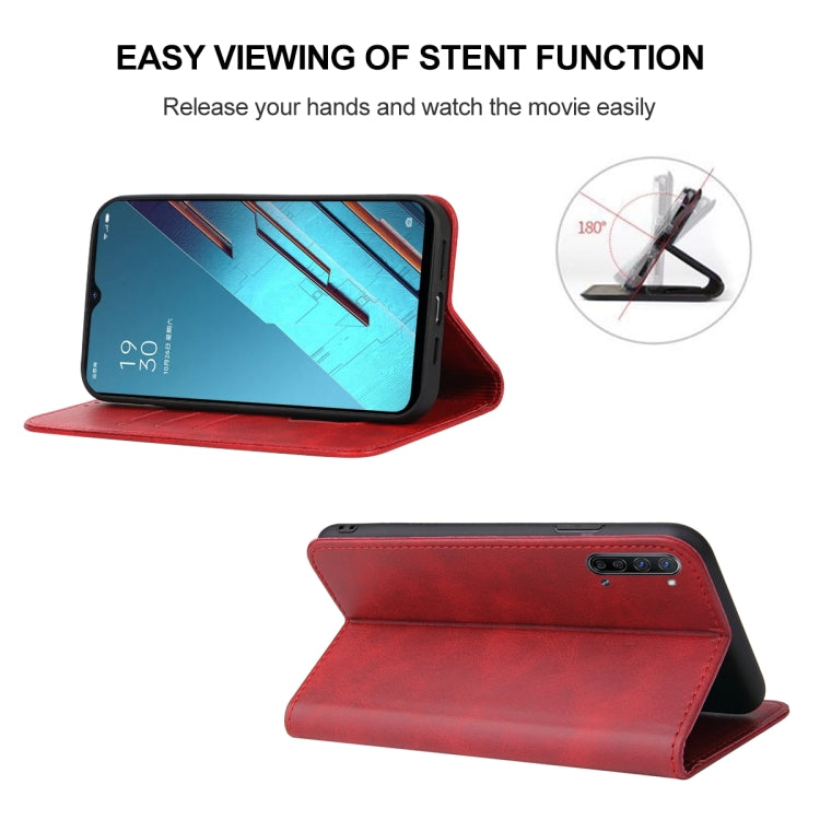 For OPPO Reno3 Youth Magnetic Closure Leather Phone Case