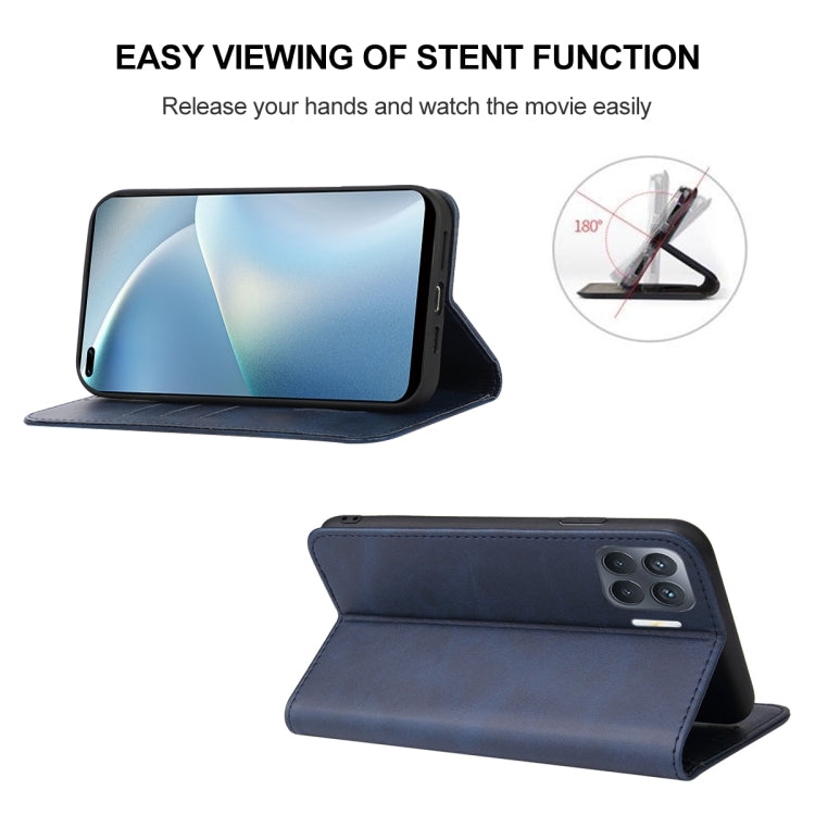 For OPPO Reno4 F Magnetic Closure Leather Phone Case