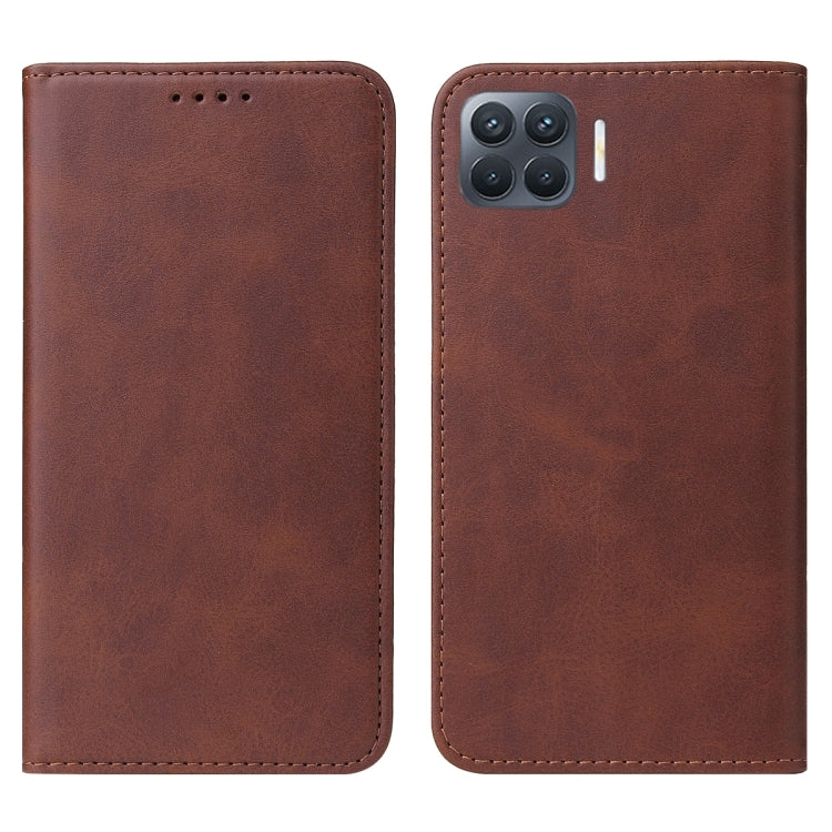 For OPPO Reno4 F Magnetic Closure Leather Phone Case