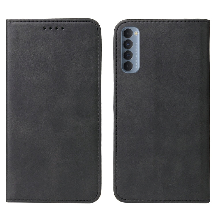 For OPPO Reno4 Pro Magnetic Closure Leather Phone Case