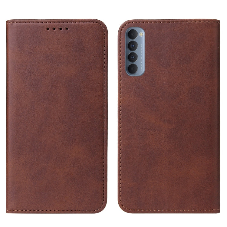 For OPPO Reno4 Pro Magnetic Closure Leather Phone Case