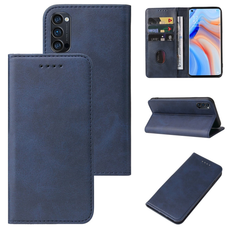 For OPPO Reno4 Pro 5G Magnetic Closure Leather Phone Case