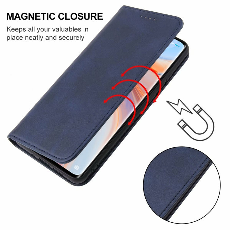 For OPPO Reno4 Pro 5G Magnetic Closure Leather Phone Case