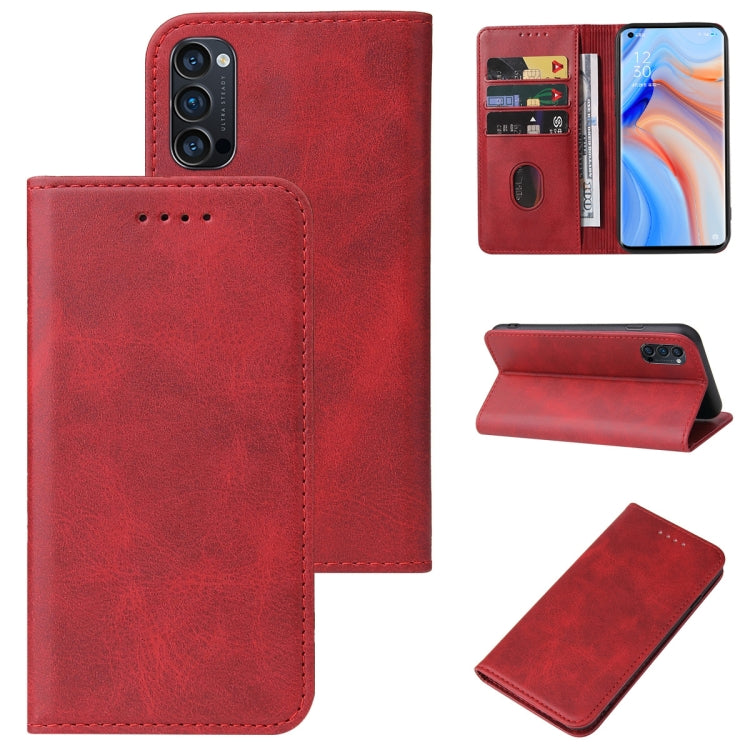 For OPPO Reno4 Pro 5G Magnetic Closure Leather Phone Case