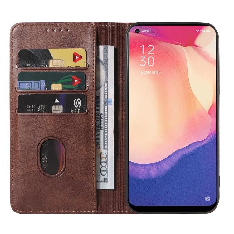 For OPPO Reno4 SE Magnetic Closure Leather Phone Case