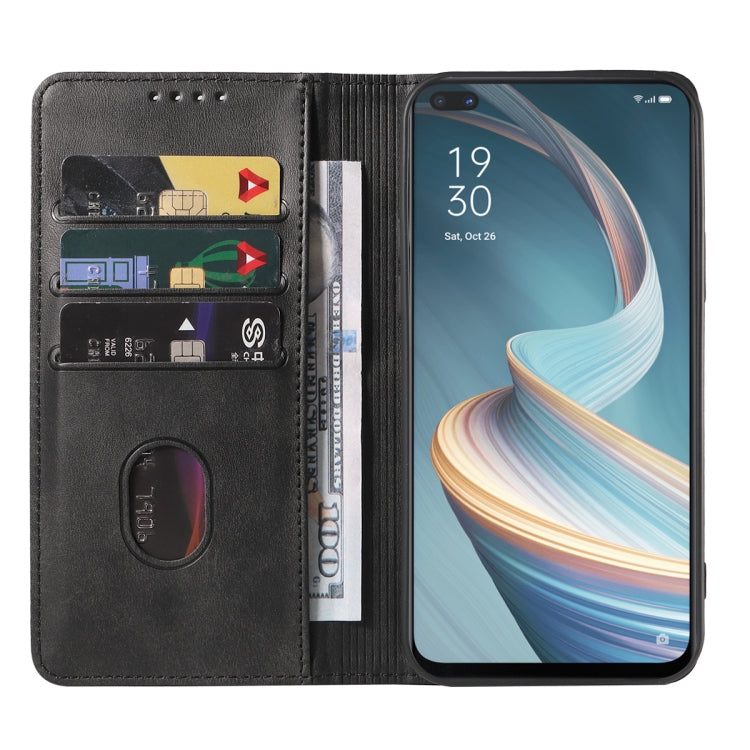 For OPPO Reno4 Z 5G Magnetic Closure Leather Phone Case