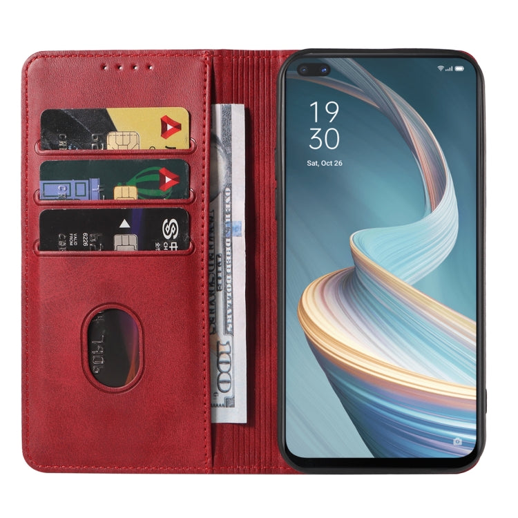 For OPPO Reno4 Z 5G Magnetic Closure Leather Phone Case