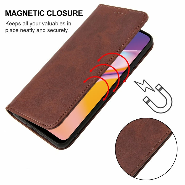 For OPPO Reno5 F Magnetic Closure Leather Phone Case