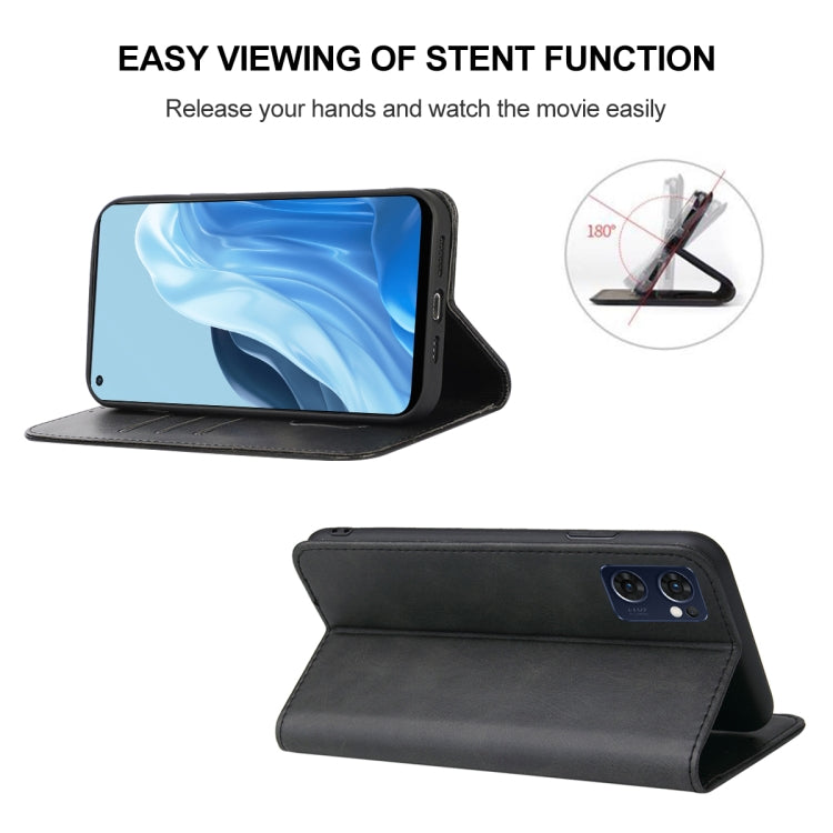 For OPPO Reno7 SE 5G Magnetic Closure Leather Phone Case