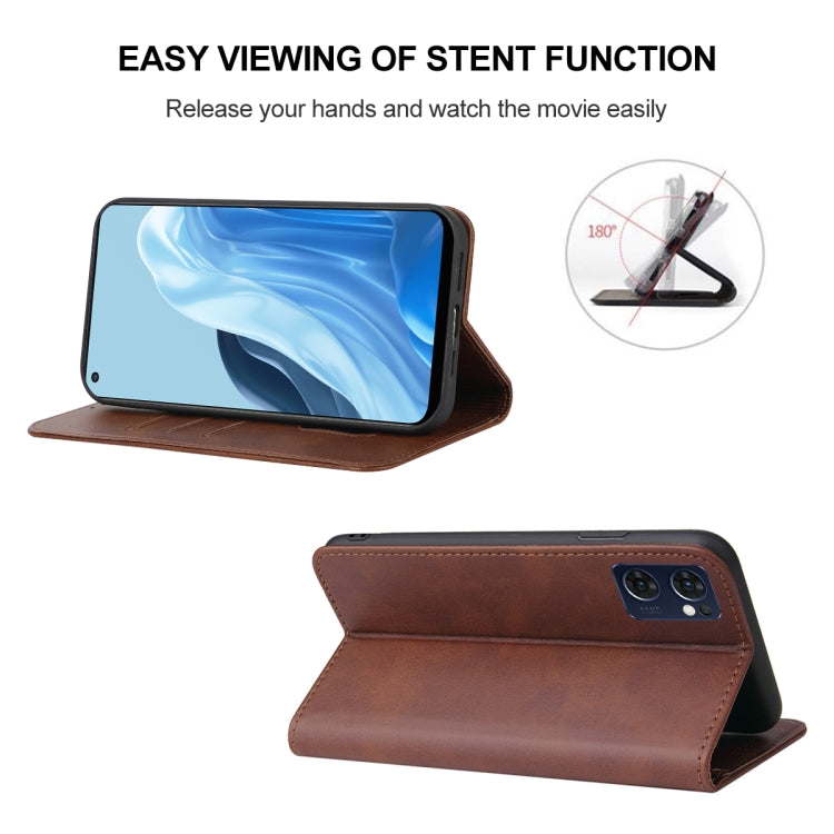 For OPPO Reno7 SE 5G Magnetic Closure Leather Phone Case