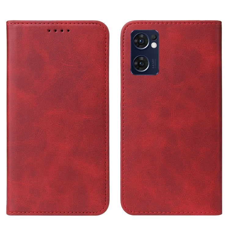 For OPPO Reno7 SE 5G Magnetic Closure Leather Phone Case