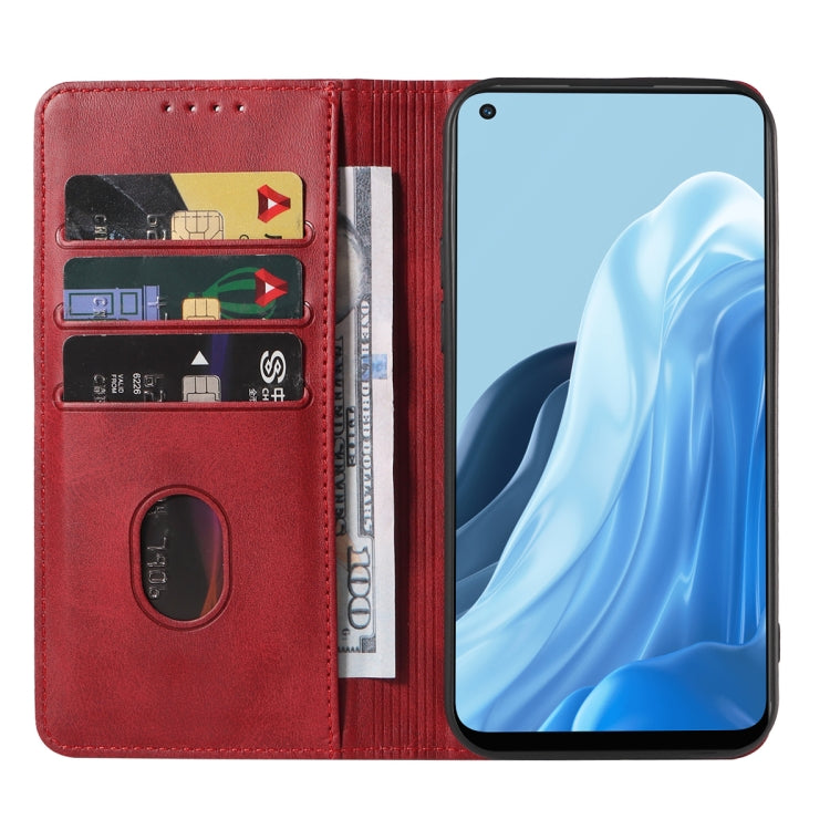 For OPPO Reno7 SE 5G Magnetic Closure Leather Phone Case