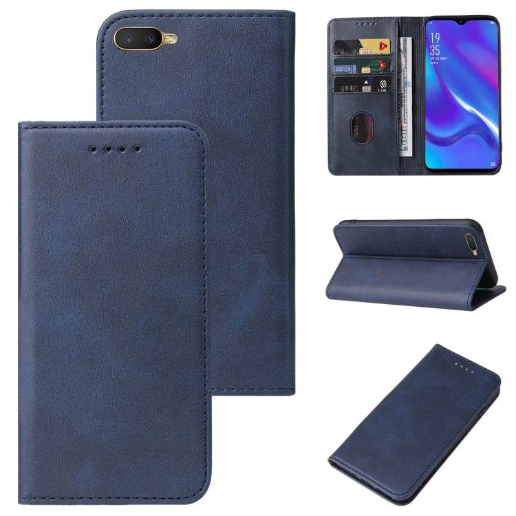 For OPPO RX17 Neo Magnetic Closure Leather Phone Case
