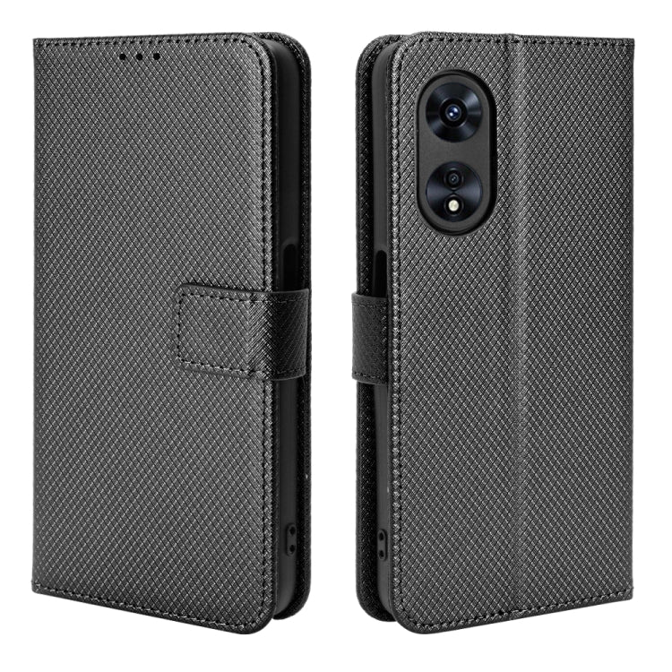 For OPPO A97 5G Diamond Texture Leather Phone Case