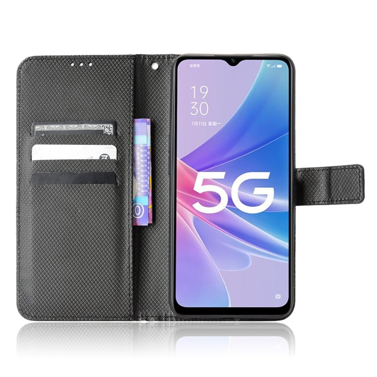 For OPPO A97 5G Diamond Texture Leather Phone Case