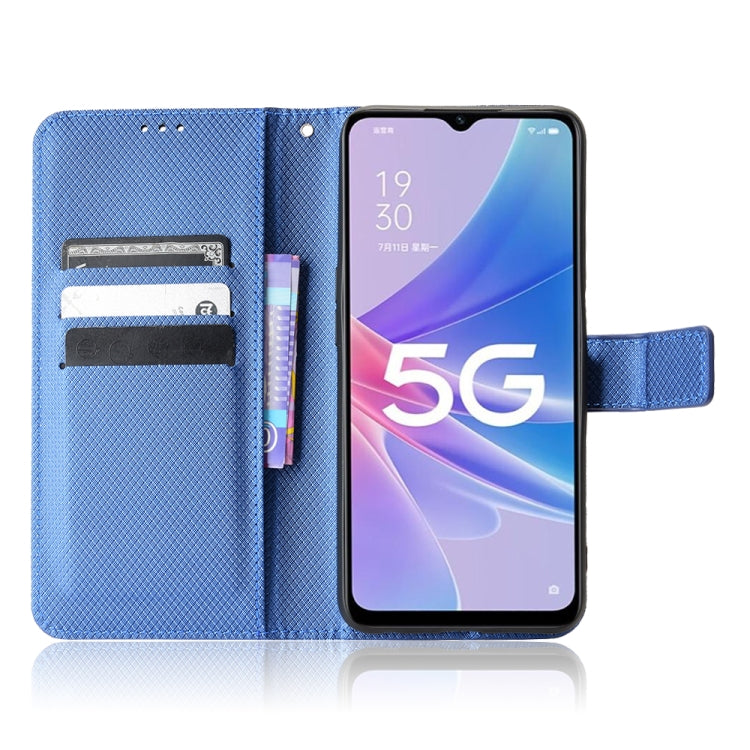 For OPPO A97 5G Diamond Texture Leather Phone Case