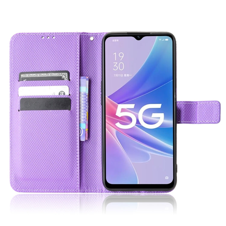 For OPPO A97 5G Diamond Texture Leather Phone Case