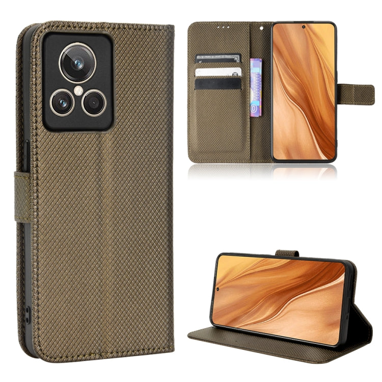 For Realme GT2 Explorer Master Diamond Texture Leather Phone Case