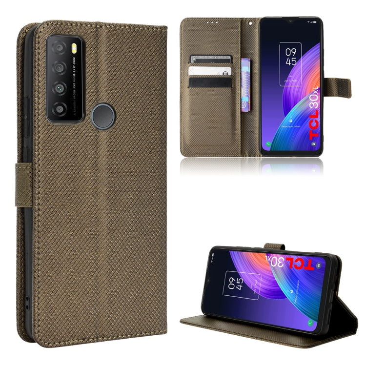 For TCL 30 XL Diamond Texture Leather Phone Case