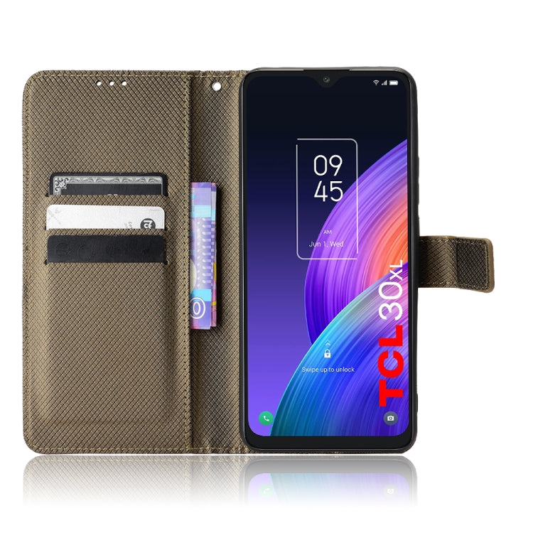 For TCL 30 XL Diamond Texture Leather Phone Case
