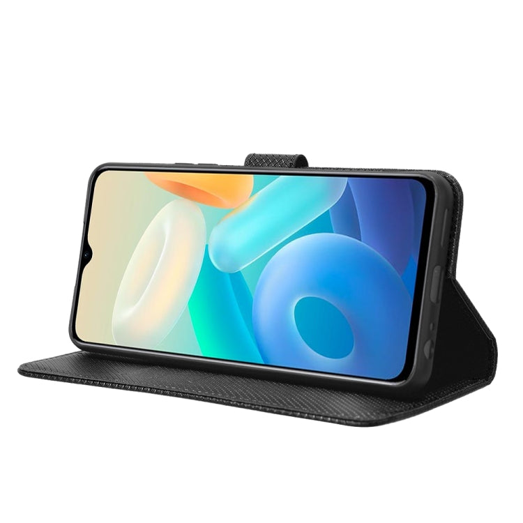 For vivo Y77 5G Diamond Texture Leather Phone Case