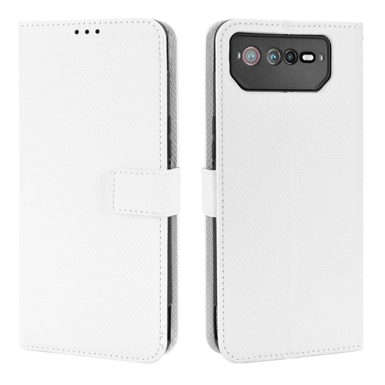 For ASUS ROG Phone 6 / 6 Pro Diamond Texture Leather Phone Case