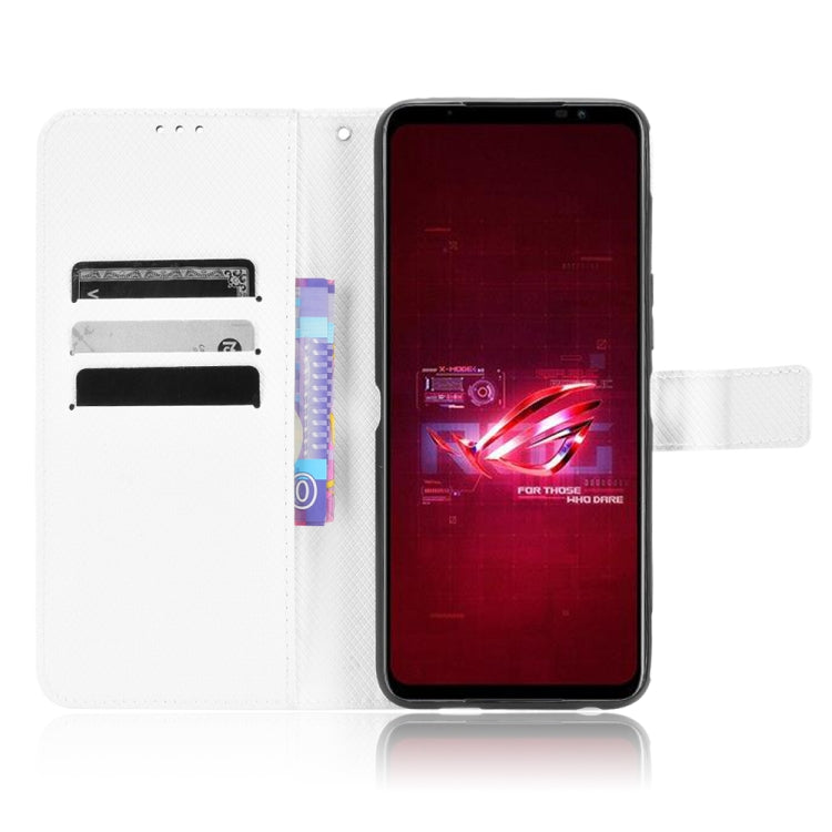 For ASUS ROG Phone 6 / 6 Pro Diamond Texture Leather Phone Case