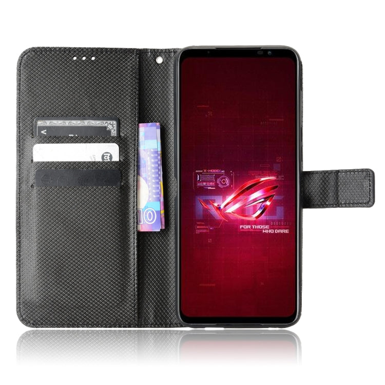 For ASUS ROG Phone 6 / 6 Pro Diamond Texture Leather Phone Case
