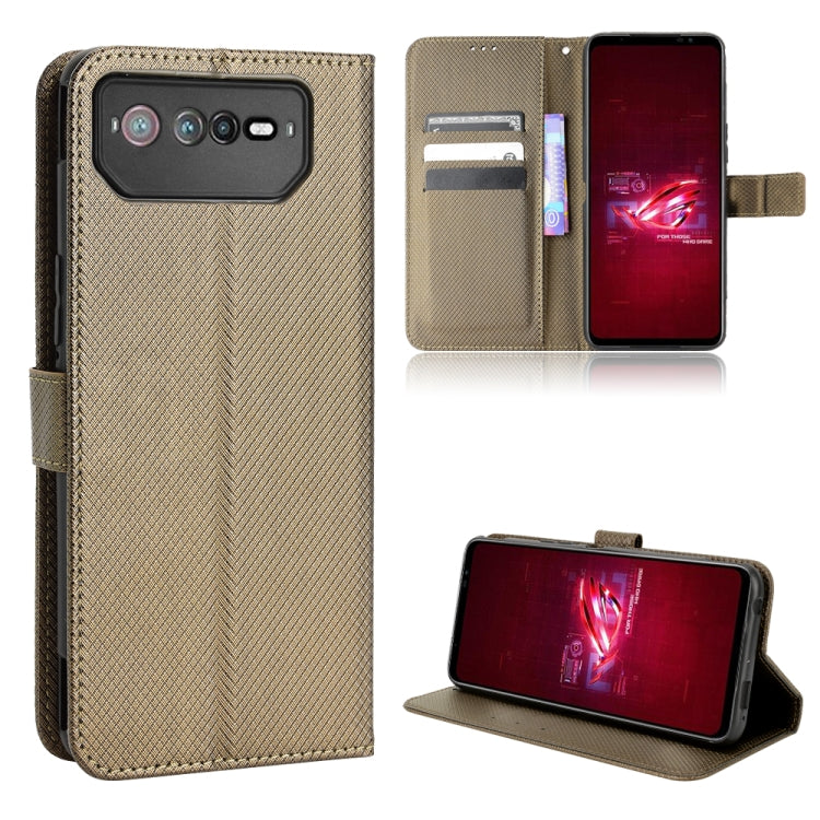 For ASUS ROG Phone 6 / 6 Pro Diamond Texture Leather Phone Case