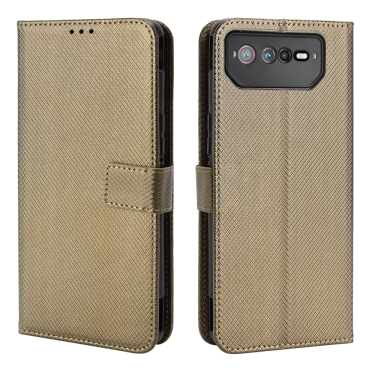 For ASUS ROG Phone 6 / 6 Pro Diamond Texture Leather Phone Case
