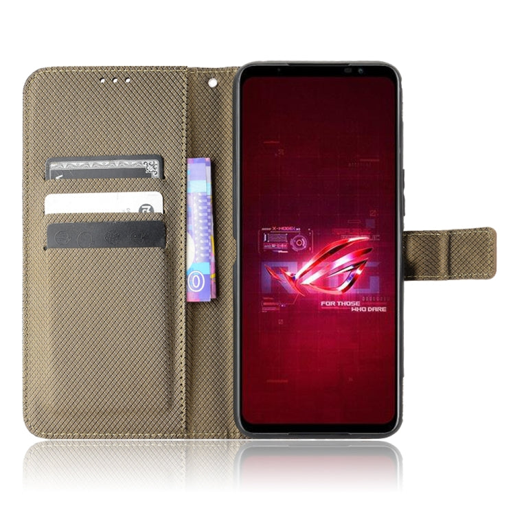For ASUS ROG Phone 6 / 6 Pro Diamond Texture Leather Phone Case