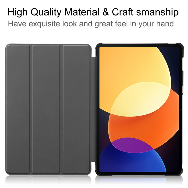 For Xiaomi Pad 5 / 5 Pro Solid Color Custer Texture Leather Tablet Case