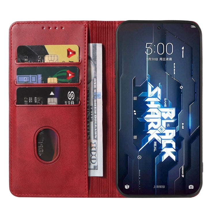 For Xiaomi Black Shark 5 Magnetic Closure Leather Phone Case