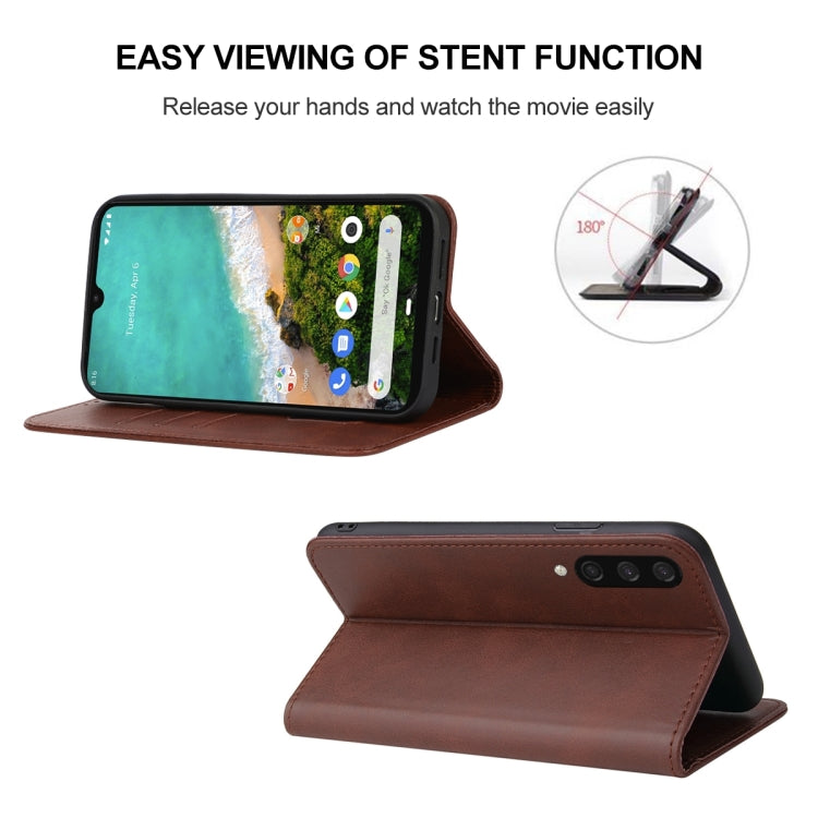 For Xiaomi Mi A3 Magnetic Closure Leather Phone Case