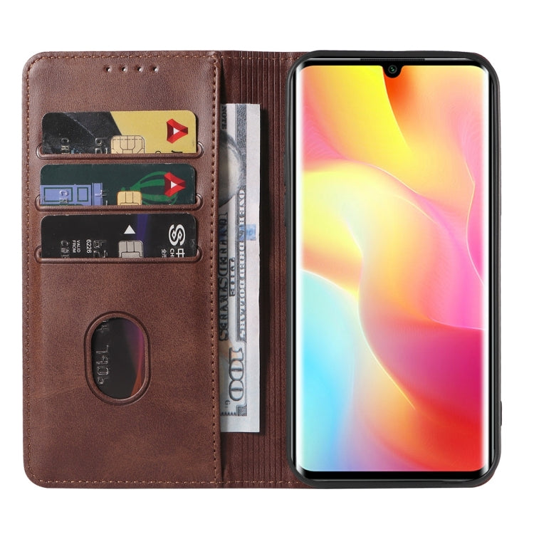 For Xiaomi Mi Note 10 Lite Magnetic Closure Leather Phone Case