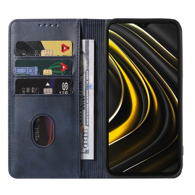 For Xiaomi Poco M3 Magnetic Closure Leather Phone Case