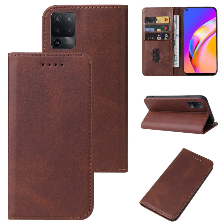 For OPPO A94 Magnetic Closure Leather Phone Case